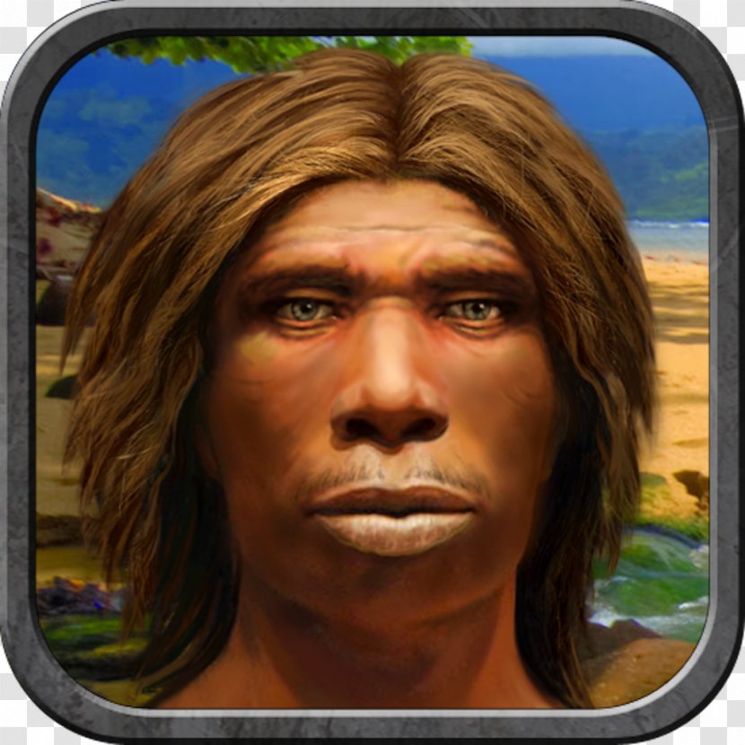 Neandertal Ape Nose Face Caveman Transparent PNG