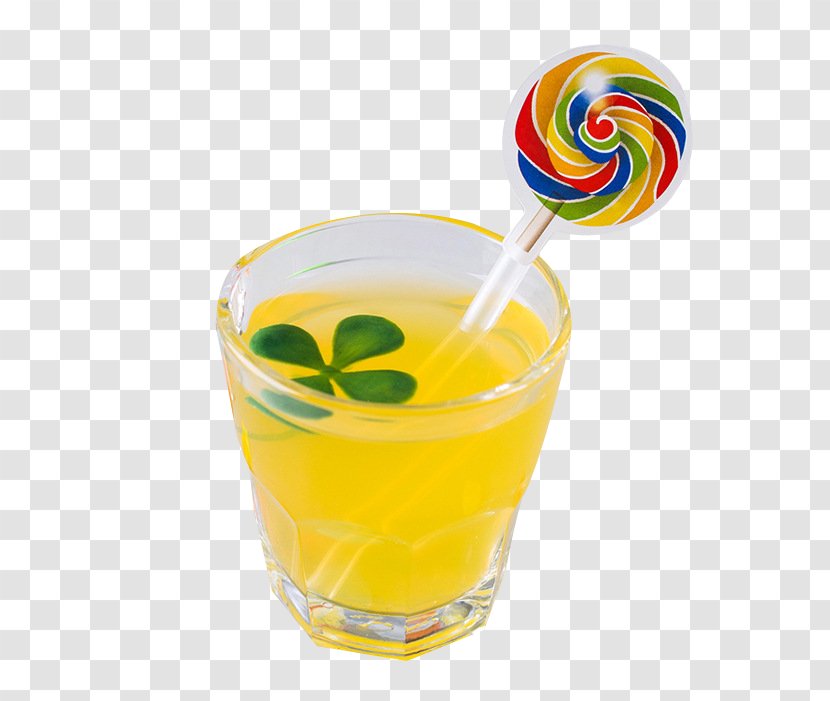 Lollipop Harvey Wallbanger Orange Drink Cocktail Garnish - Nonalcoholic - Seal Transparent PNG