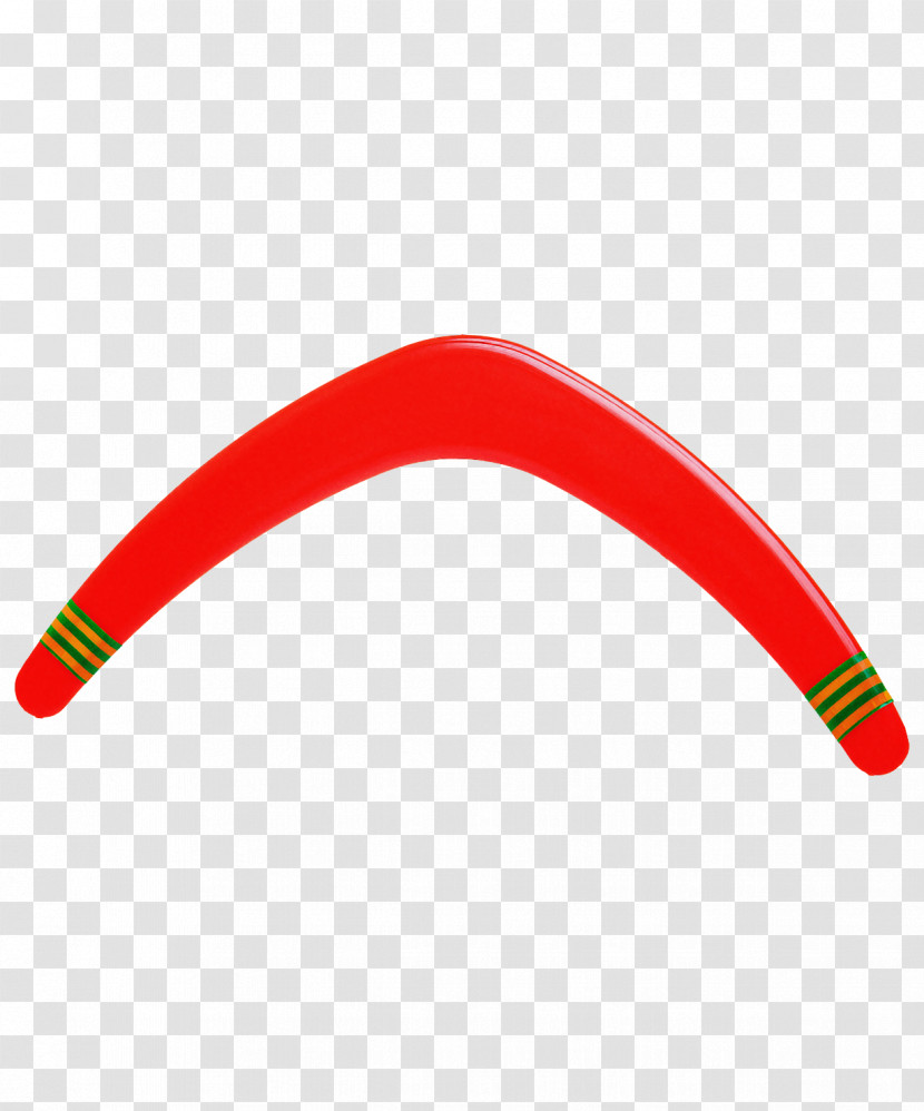 Red Boomerang Transparent PNG