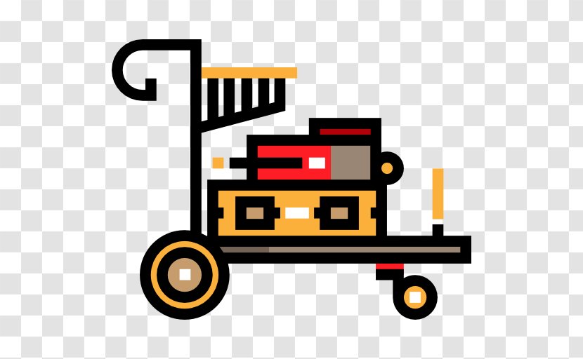 Trolley Baggage Cart Clip Art - Suitcase Transparent PNG
