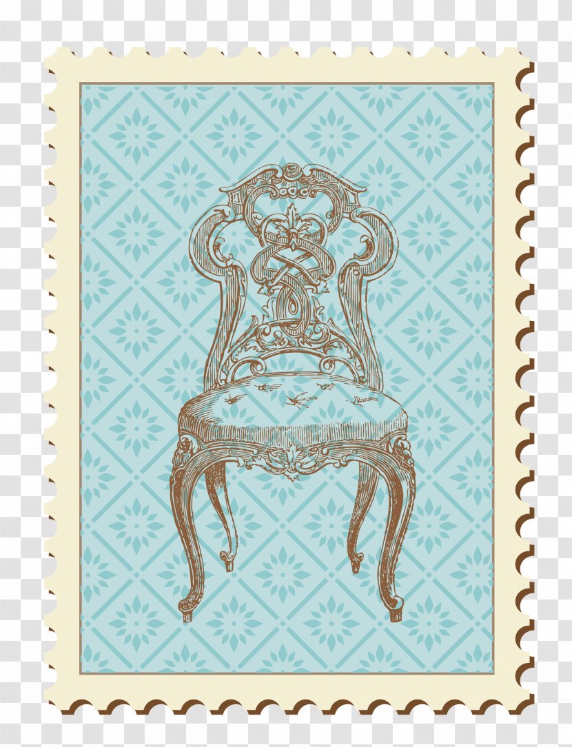 Chair Antique Furniture Clip Art - Vector Seat Stamp Material Transparent PNG
