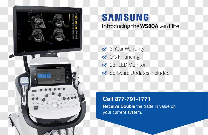 Ultrasonography Samsung Medison Ultrasound Ultraschallgerät - Business - Advanced Technology Transparent PNG