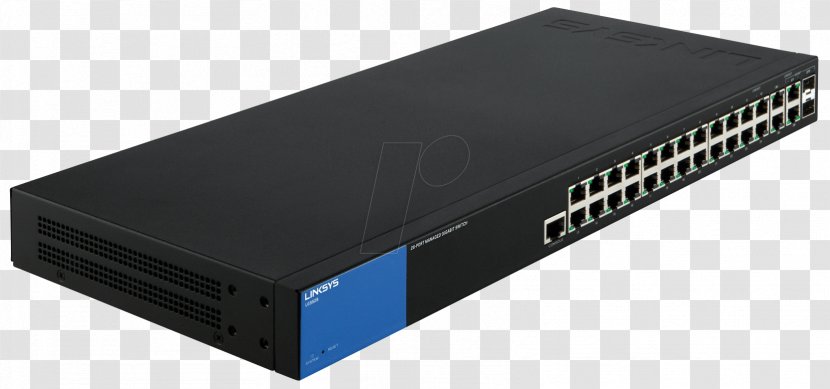 Gigabit Ethernet Network Switch Power Over Linksys Smart LGS308P Port - Hub Transparent PNG