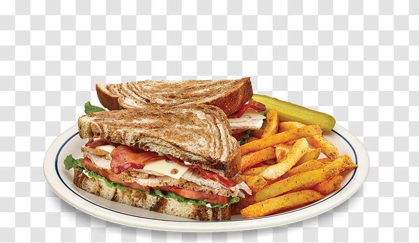 Club Sandwich BLT Breakfast Bacon - Fried Food Transparent PNG