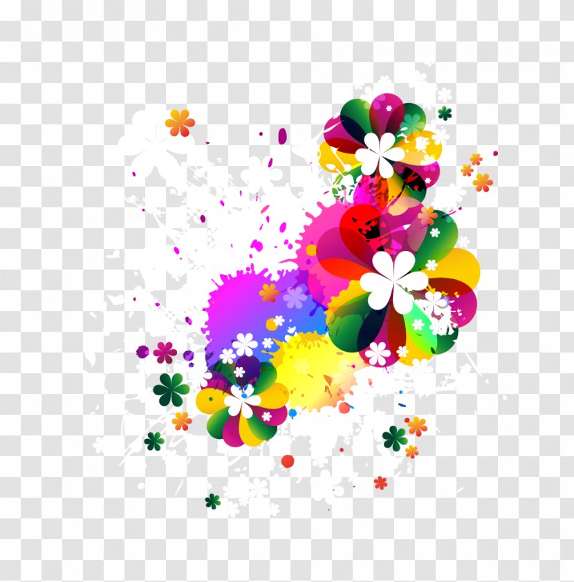 Color Flower Clip Art - Malvales - Vector Flowers Transparent PNG