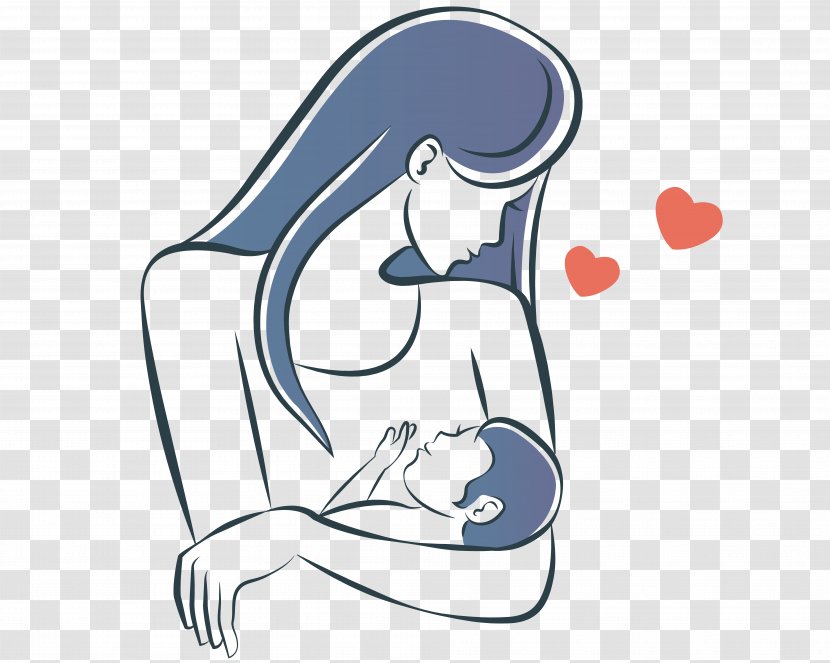Mother Infant Child Illustration - Silhouette - Vector Mom Transparent PNG