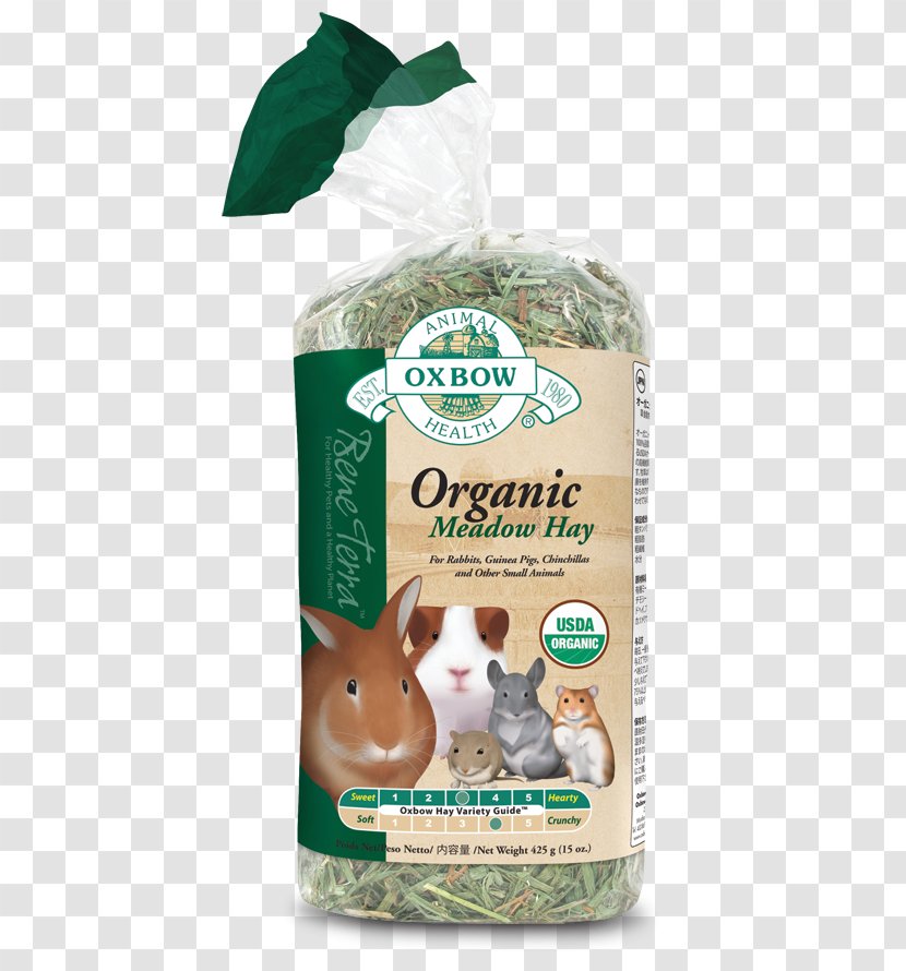 Rabbit Organic Food Petlife Oxbow Meadow Hay 425g Western Timothy - False Bunny Basics Adult 45kg - Guinea Pig Chinchilla Transparent PNG