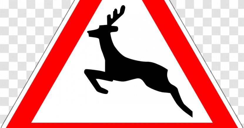 Panneau Signalant Le Passage D'animaux Sauvages En France Danger Road Sign In Traffic Signalisation Routière - Area Transparent PNG