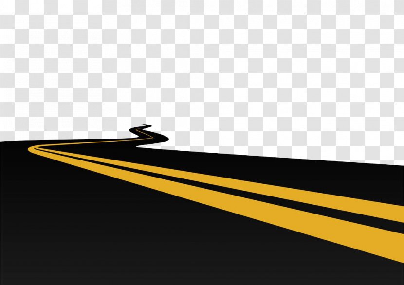 Brand Yellow Wallpaper - To Extend The Long Black Road Transparent PNG