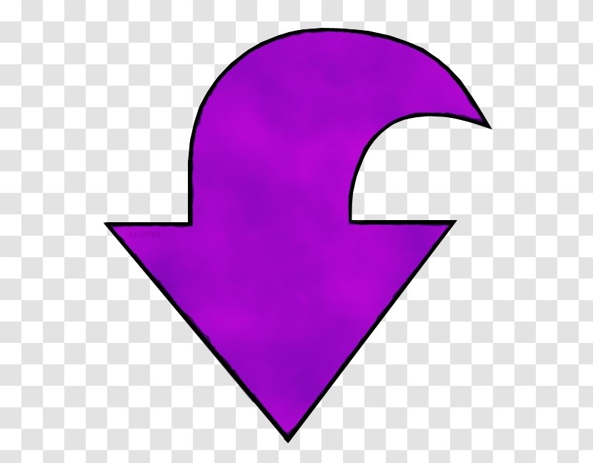 Heart Background Arrow - Symbol - Violet Transparent PNG