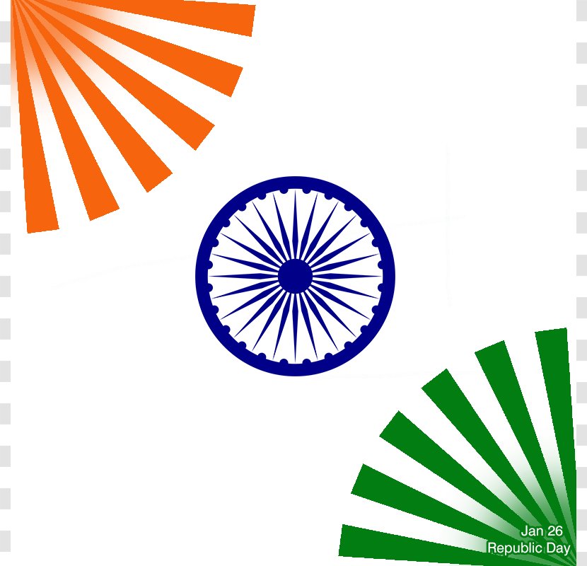 Flag Of India Ashoka Chakra National Symbols - Area - Republic Day Transparent PNG
