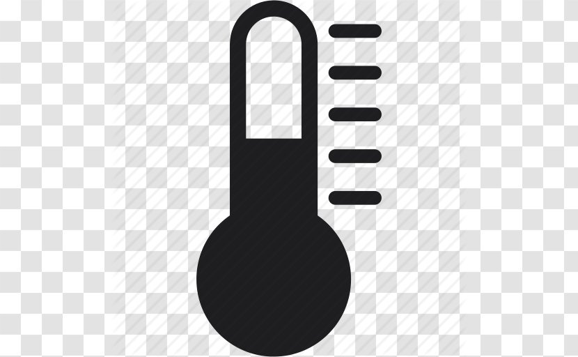 Thermometer Temperature - Black And White - Icon Vector Transparent PNG