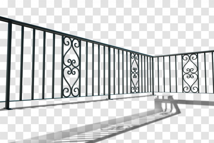 Handrail Wrought Iron Balcony Railing Baluster Transparent PNG