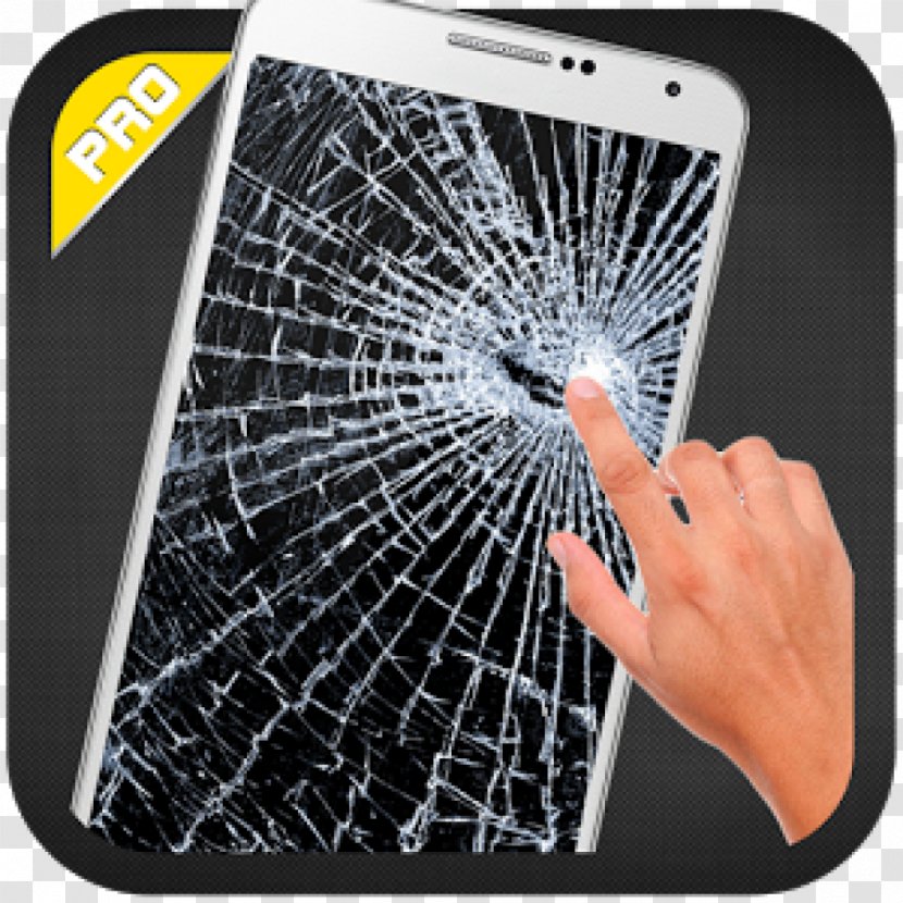 Broken Screen Prank (Smashed App) Android Practical Joke - Electronics Transparent PNG