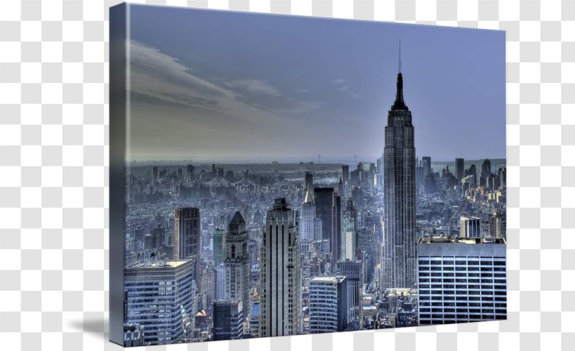 Skyline Skyscraper Gallery Wrap Cityscape Canvas Transparent PNG