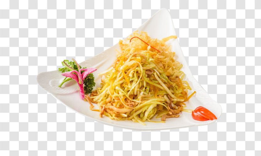Chow Mein Yakisoba Chinese Noodles Fried Singapore-style - Capellini - Delicious Meat Caisi Transparent PNG