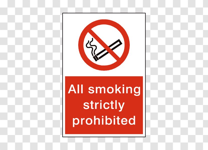 Smoking Ban Warning Sign Safety - Watercolor - Prohibited Signs Transparent PNG