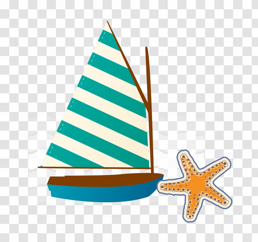 Summer Euclidean Vector Icon - Silhouette - Great Sailing Element Transparent PNG