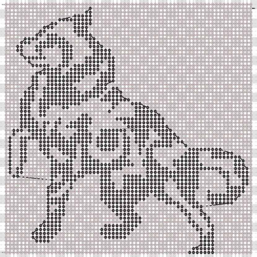 Cross-stitch /m/02csf Drawing Canidae Angle - Rectangle - Friendship Bracelet Pattern Transparent PNG