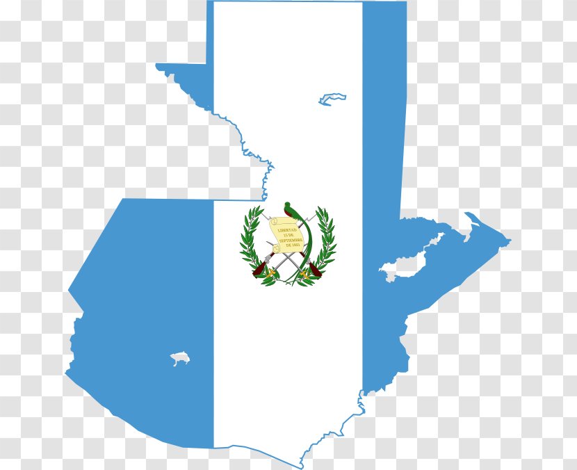 Flag Of Guatemala File Negara Map - Blank Transparent PNG