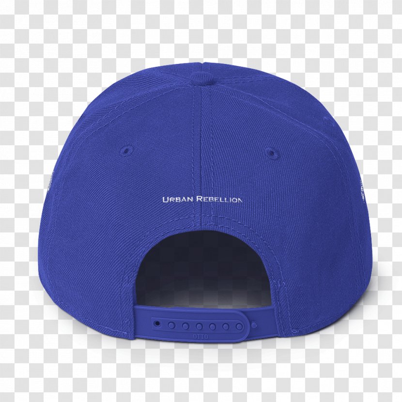 Baseball Cap Hat Buckram Visor - Cobalt Blue Transparent PNG