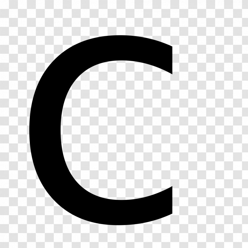 Brand Black And White Pattern - Text - Letter C Transparent PNG
