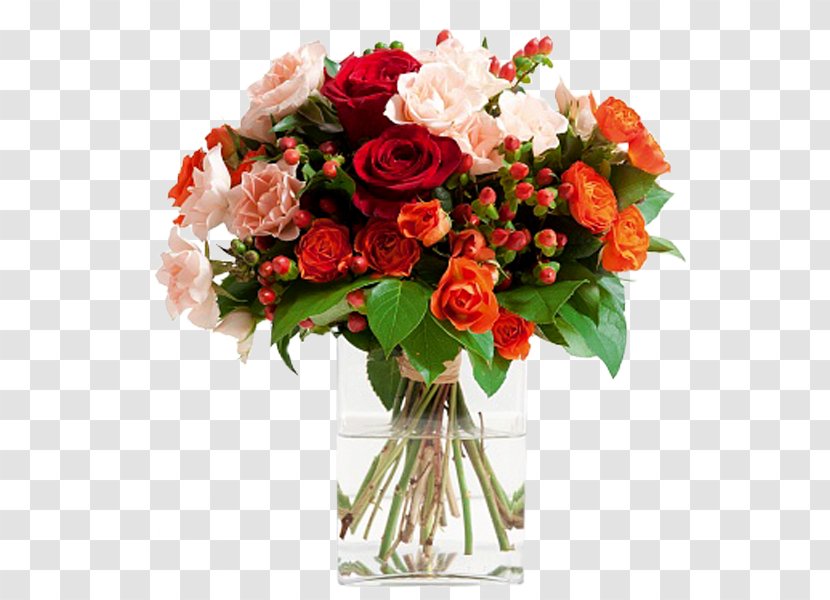Rose Vase Flower Bouquet Floristry - Arranging Transparent PNG