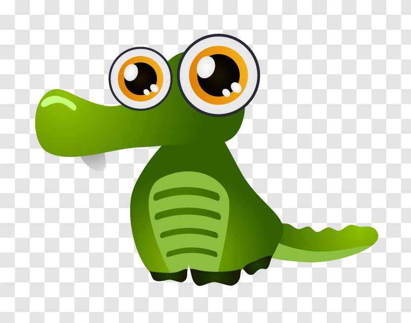 Crocodile Cartoon Animal - Green Transparent PNG