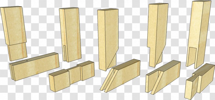 Bridle Joint Woodworking Joints Mortise And Tenon Lap - Wood Transparent PNG
