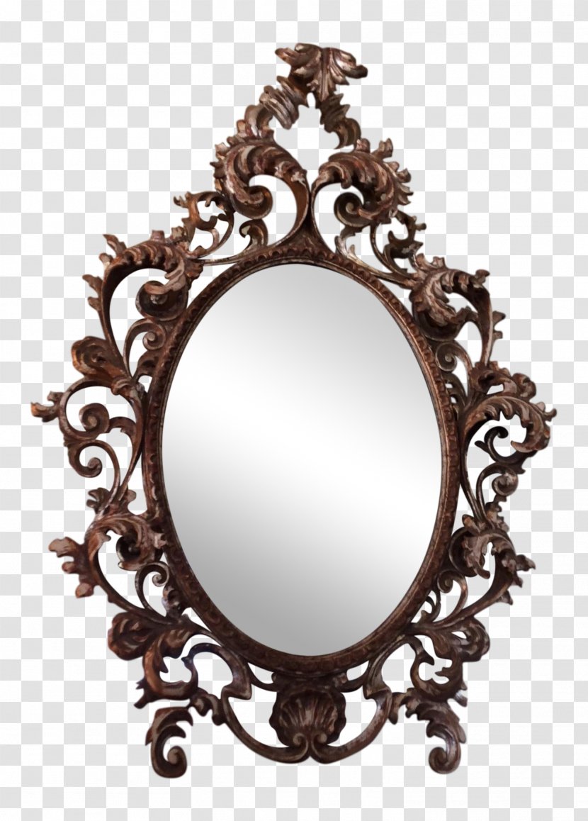 Mirror Italian Rococo Art Italy 18th Century - Mirro Transparent PNG