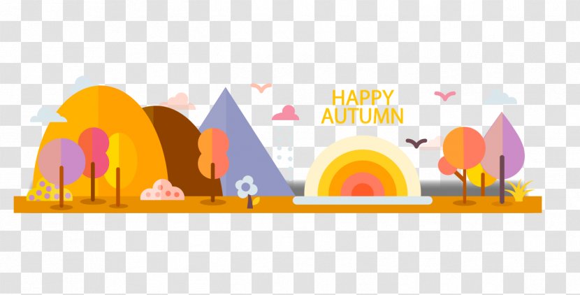 Autumn Double Ninth Festival Poster - Text - Scenery Transparent PNG