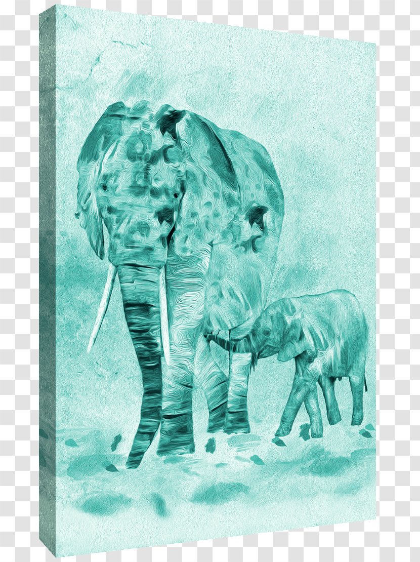 African Elephant Art Indian - Animal - Watercolor Transparent PNG