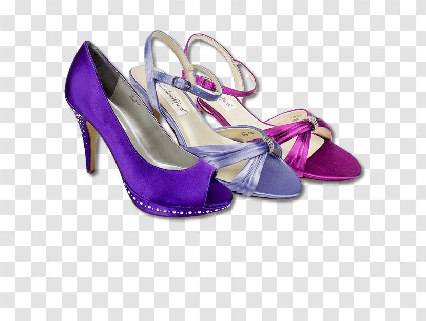 Sandal Dress Shoe Prom High-heeled - Violet Transparent PNG