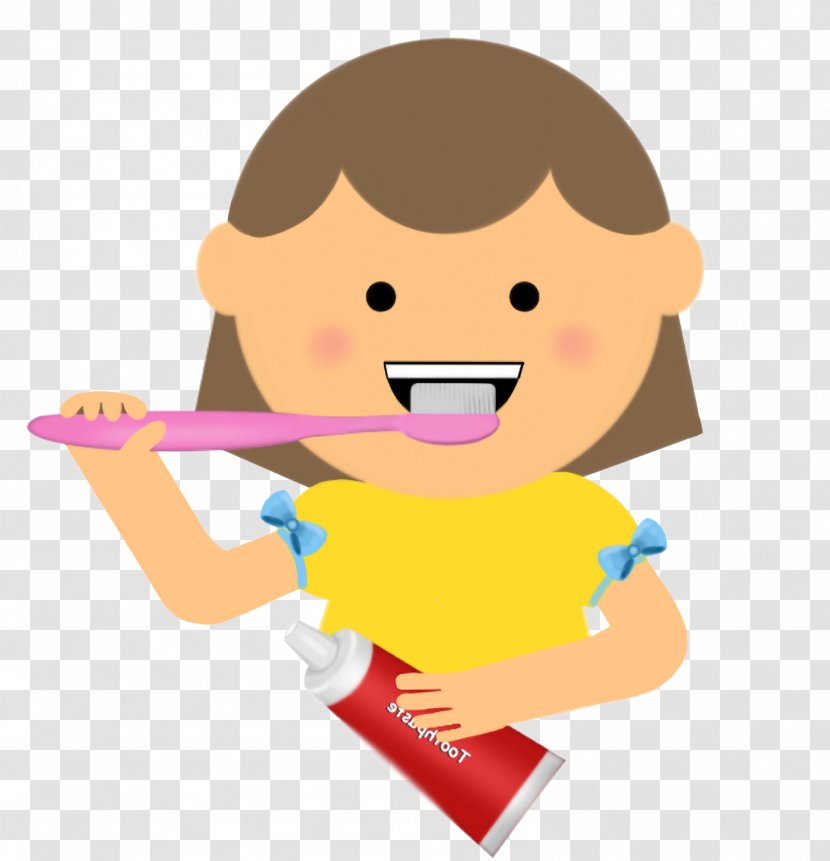 Clip Art Tooth Brushing Human Dentistry - Cartoon - Child Transparent PNG