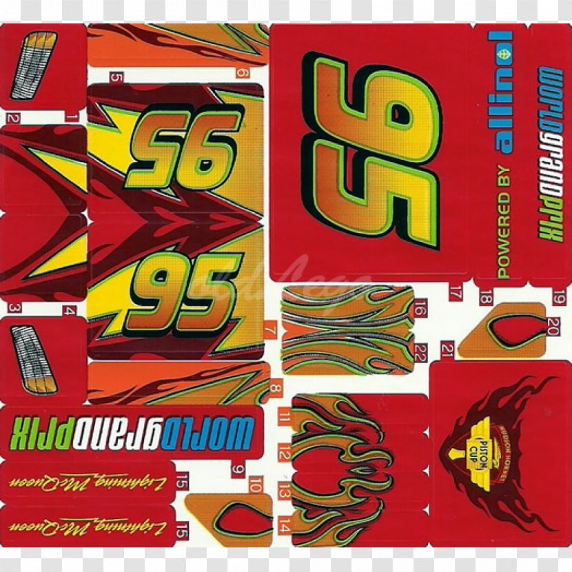 Poster Lightning McQueen Graphics Image Decal - Text - Design Transparent PNG