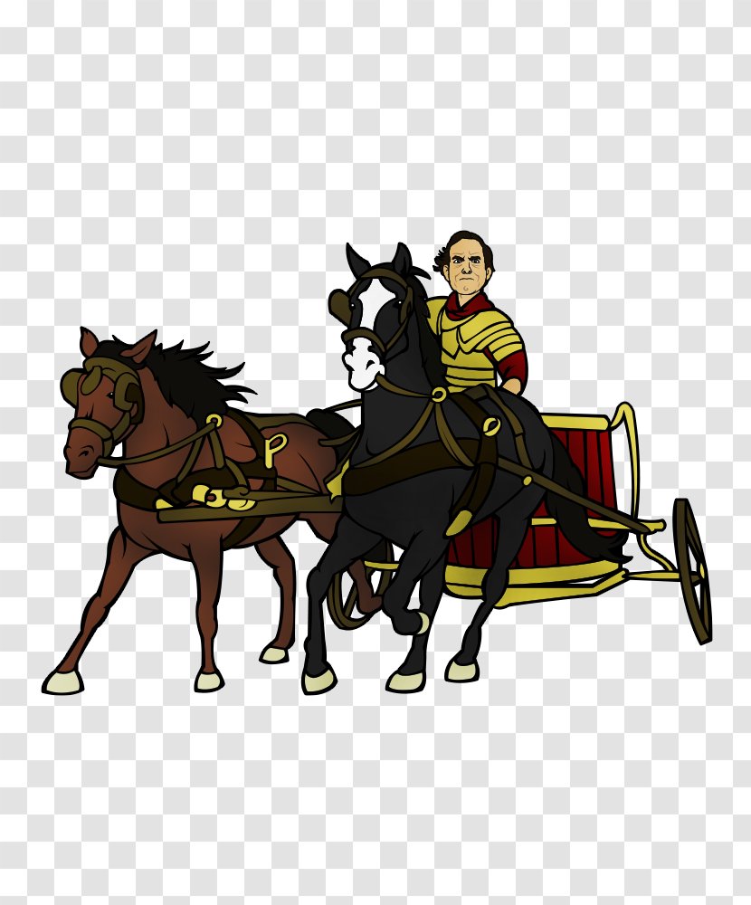 Chariot Horse Harnesses Mustang Pony Rein - Cart - Roman Army Transparent PNG