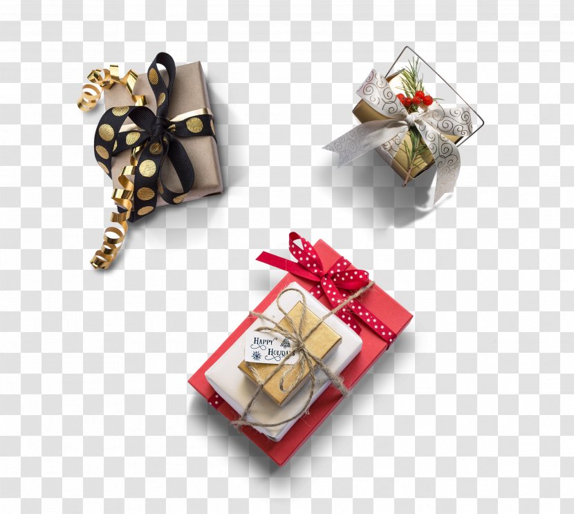Christmas Gift Mirror - Box Element 3 Transparent PNG
