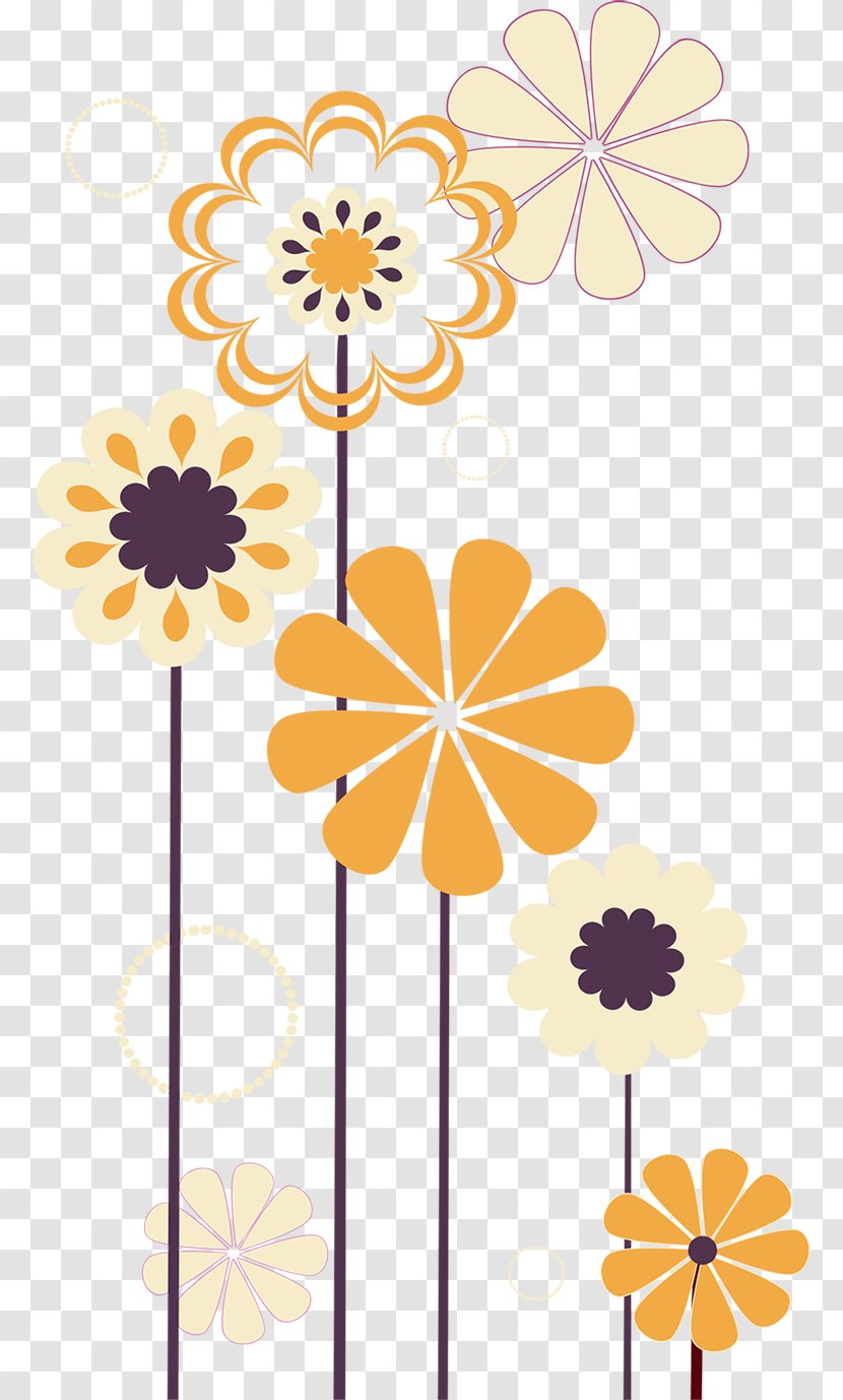Mothers Day Illustration - Point - Watercolor Flowers Transparent PNG