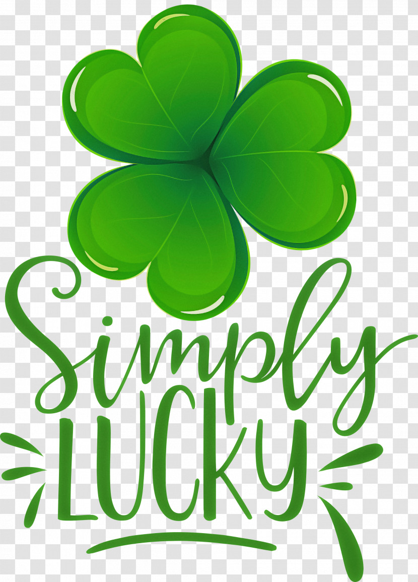 Shamrock Simply Lucky Saint Patricks Day Transparent PNG