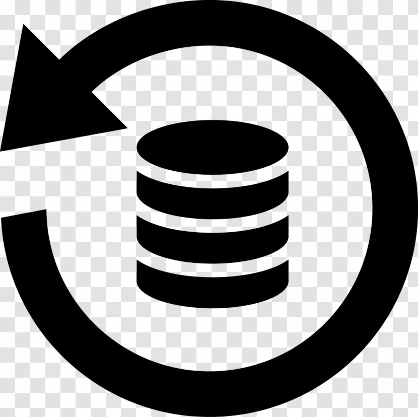 Database Data Recovery Insert MySQL Backup - Black And White Transparent PNG