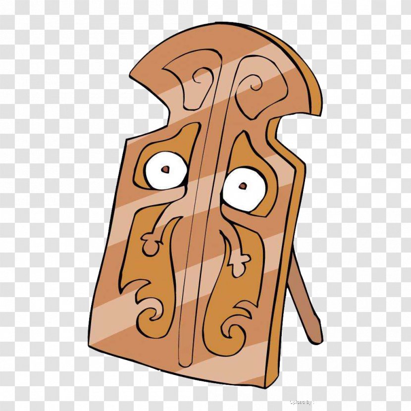 Cartoon Illustration - Tree - Wood Shield Transparent PNG