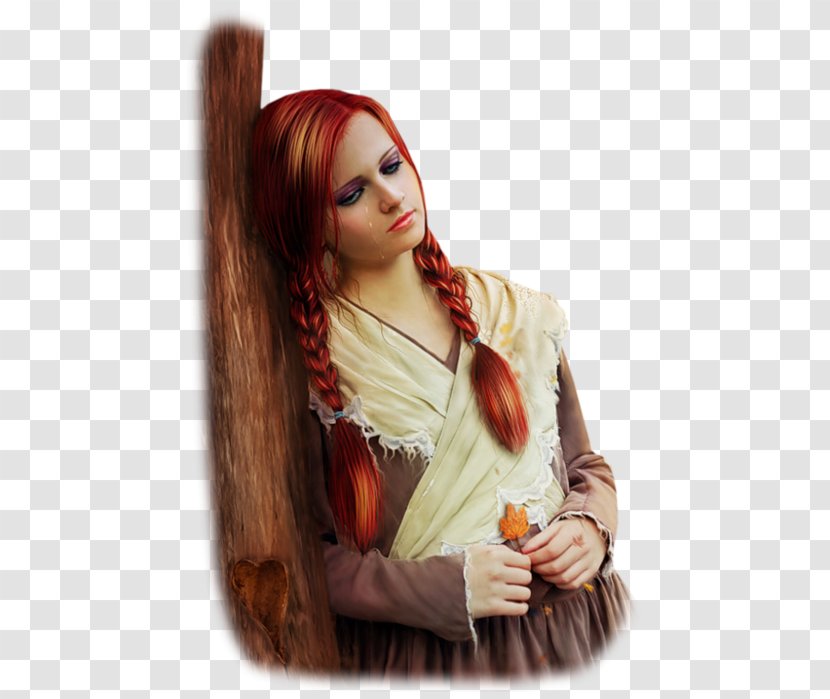 Crying Sadness Love Woman Art - Human Hair Color Transparent PNG