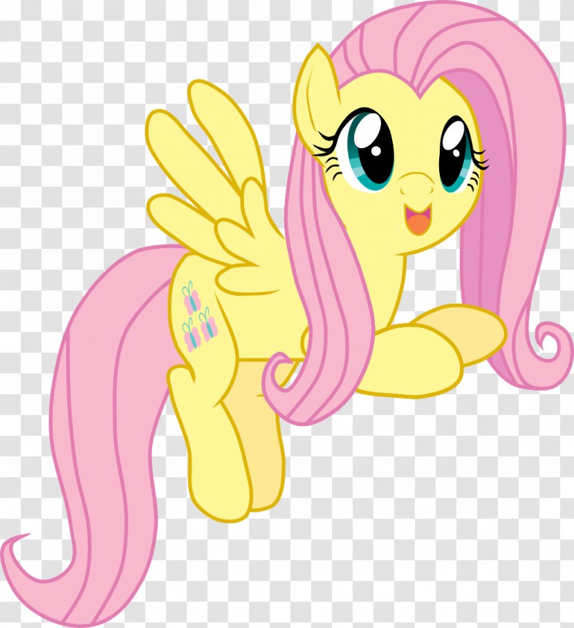 Fluttershy Pony Horse - Tree Transparent PNG