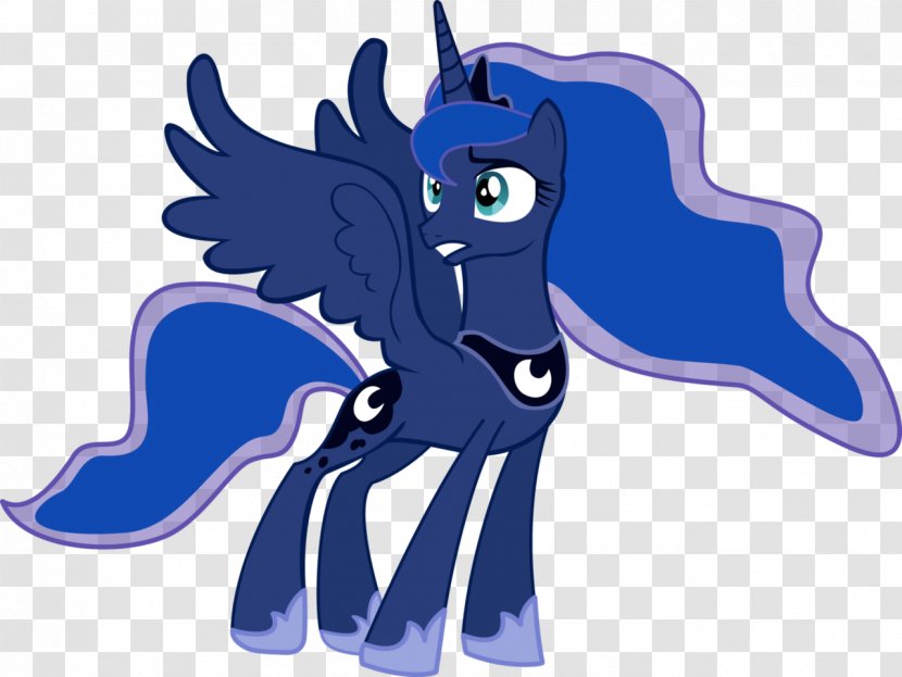 Princess Luna Celestia Pony DeviantArt - Cobalt Blue - Vector Transparent PNG