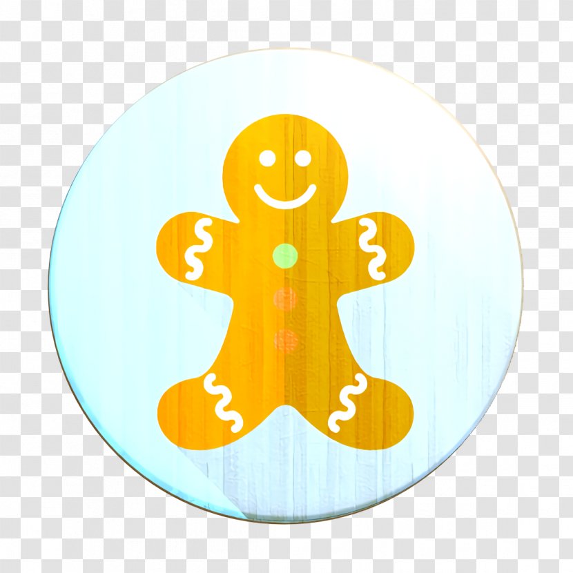 Christmas Icon Cute Gingerbread - Symbol - Yellow Transparent PNG