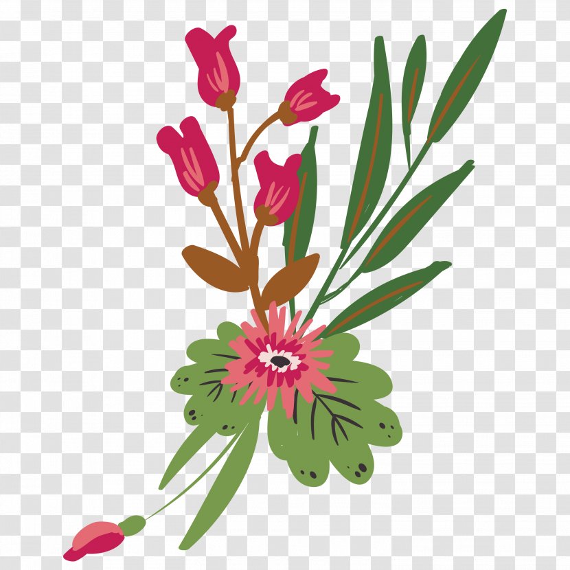 Floral Design Drawing Watercolor Painting - Flowering Plant - Decoration Transparent PNG