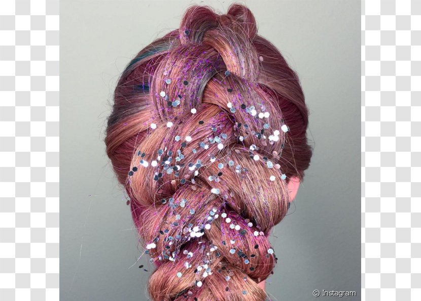 Glitter Hairstyle Make-up Braid - Body Painting - Hair Transparent PNG