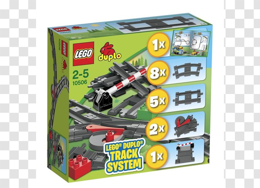 LEGO 10506 DUPLO Train Accessory Set Rail Transport Lego Duplo Toy Transparent PNG