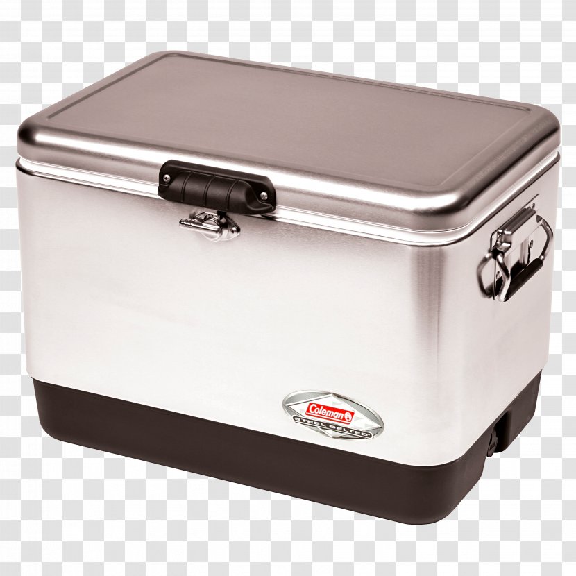 Coleman Company 54 Quart Steel Belted Cooler Stainless Metal - Igloo - Cool Box Transparent PNG
