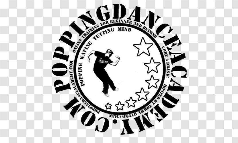 Logo Popping Dance Tutorial Lesson - Knee - Label Transparent PNG